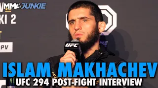 Islam Makhachev Breaks Down Head Kick KO, Says Charles Oliveira Rematch is Bad Idea | UFC 294