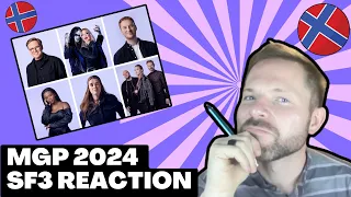 🇳🇴 MGP 2024 SEMI-FINAL 3 REACTION & TOP 3 🇳🇴 | MGP 2024 REACTION | NORWAY EUROVISION 2024