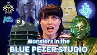 Doctor Who Monsters and Villains TAKE OVER the BLUE PETER studio!