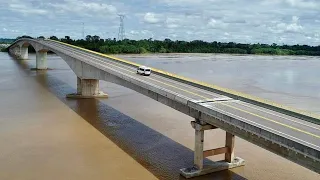 PONTE SOBRE O RIO MADEIRA NO ABUNÃ-RO,Travessia rápida sobre a nova Ponte | MATRIZ TRANSPORTES