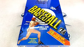 1981 DONRUSS BASEBALL CARDS BOX OPENING (Throwback Thursday)