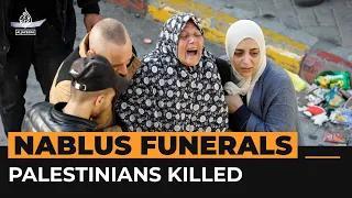 Funerals for Palestinians killed in Nablus raid | Al Jazeera Newsfeed