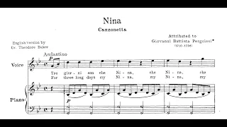 Nina (G.B. Pergolesi) - G Minor Piano Accompaniment - Karaoke
