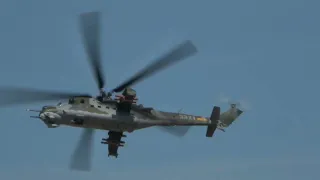 Czech Air Force Mil Mi- 24V and Mil -171S display at RIAT 2022.