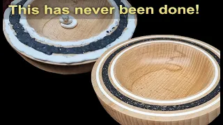 Easy Woodturning project - Milliput bowl inlay