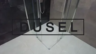 Відеоогляд душової кабіни DUSEL DL194 Chrome розсувної з безроликовою системою