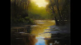 Painting lesson for Beginners landscapes in oil tonalism and realism ( Narrated lesson)