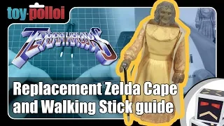 Vintage Bandai Terrahawks Zelda replacement Cape and Walking stick guide - Toy Polloi