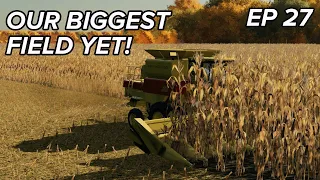 Harvesting the BIGGEST field on the farm! Farmville, NC -Episode 27