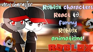 ☕️Roblox characters reacts to animations and memes! // Gacha Club // Part 65☕️