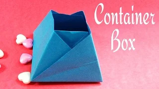 Origami Paper Pyramid Box / Container !!