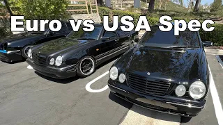 Mercedes W210 Euro vs USA Spec