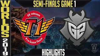 SKT vs G2 Highlights Game 1 | Worlds 2019 Semi-finals | SK Telecom T1 vs G2 Esports