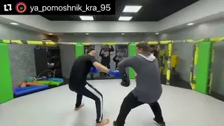 Khamzat Chimaev sparring Ramzan Kadyrov.