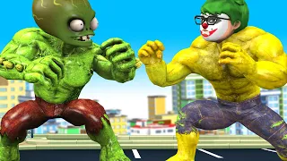 Baby Nick Joker Transform Giant Nickhulk Joker vs Giant Zombie rescue Team Hero - Scary Teacher 3D