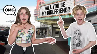 ASKING My CRUSH to be My GIRLFRIEND On Camera **ROMANTIC PROPOSAL**❤️| Lev Cameron