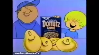 Powdered Donutz Cereal (Commercial, 1982)