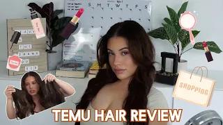 $10 clip-ins from TEMU | TEMU hair review