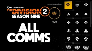 The Division 2 - All 21 Season Nine Comms! What's Going On!?