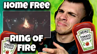 THEY LIT THE FIRE WITH THEIR VOCALS! Reaction to Home Free - Ring of Fire