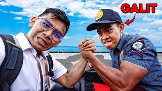 POLICE VS ARM WRESTLER!! - GALIT NA GALIT