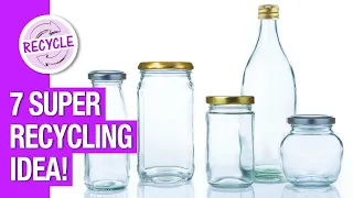 7 Decorative Ideas with Glass Jars! ✔️ Recycling ♻️