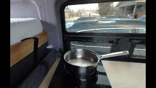 Running an Induction Stove Off of Solar Power in a Van