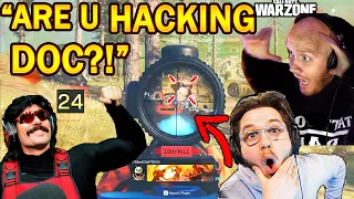 DrDisrespect Gets Accused of HACKING by Tim & Zlaner After Carrying Them in Warzone! (BIG Game!)