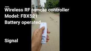 Wireless RF remote control and receiver range test, signal range 200 meters, FORBIX SEMICON