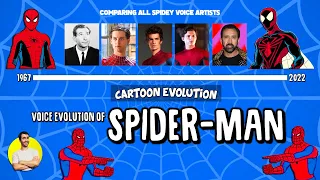 Voice Evolution of SPIDER-MAN - 60 Years Compared & Explained | CARTOON EVOLUTION