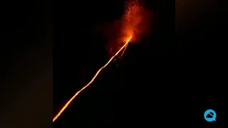 Strombolian activity of the Klyuchevskaya volcano, Russia