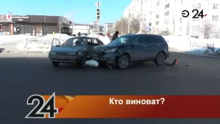 В Казани при столкновении «Лады» и автомобиля Honda пострадал мужчина