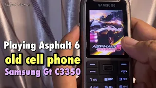 Playing Asphalt 6 on Old Samsung GT c3350