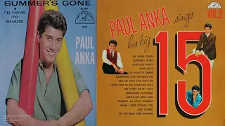 Summer's Gone - Paul Anka(여름이 지나가고 - 폴 앵카)[가사번역]