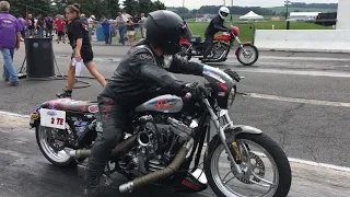 9 Second Harley Drag Racing