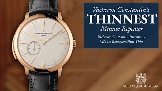 Vacheron Constantin Patrimony Minute Repeater Ultra-Thin