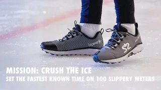 How fast can a human run on ice? An extremely slippery challenge by Salming.