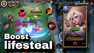 Best item allain lifesteal build | Solo rank gameplay - Honor of kings