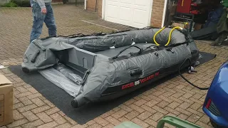 Inflatable Boat SIB unboxing and setup Excel Volante 390 - No commentary just full setup.