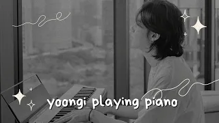 Yoongi Piano Cover sakamoto ryuichi's merry christmas mr lawrence and seesaw demo Ver