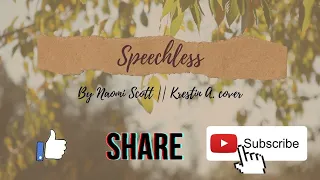 Speechless - Naomi Scott || Krestin Cover