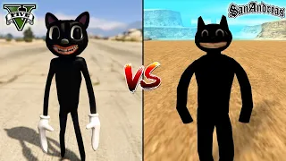 GTA 5 CARTOON CAT VS GTA SAN ANDREAS CARTOON CAT - WHO IS BEST?