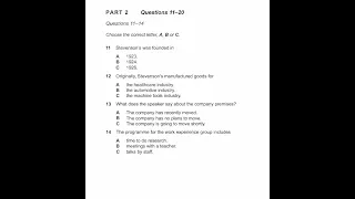 IELTS Listening Practice Section-2(Stevenson's MD welcoming, work experience students) with answers