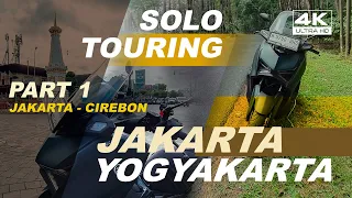 Eps 1 JAKARTA - CIREBON | 4K RELAXING SOLO TOURING MOTOR JAKARTA - YOGYAKARTA YAMAHA XMAX 250 2023