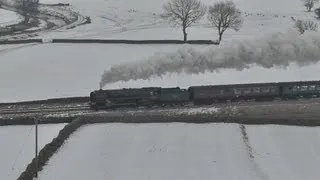 70013 on The Winter Cumbrian Mountain Express on Sat 11th Feb 2012.