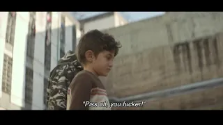 Scene from "Capernaum" movie where Zain makes a telephone call to the TV station from prison.