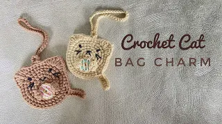 Crochet Cat Bag Charm Beginner Friendly 🐱 | Crochet Cat Pouch Tutorial 🐱