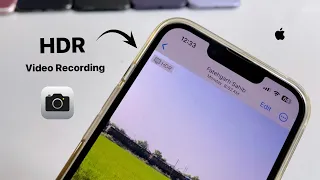 Turn On HDR video recording || How to record HDR videos in iPhone