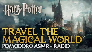 6H STUDY + RADIO: Travel the WIZARDING WORLD - Harry Potter Pomodoro Timer Hogwarts ASMR session