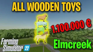 Farming Simulator 22 - Všech 100 dřevěných hraček (Elmcreek Collectibles)